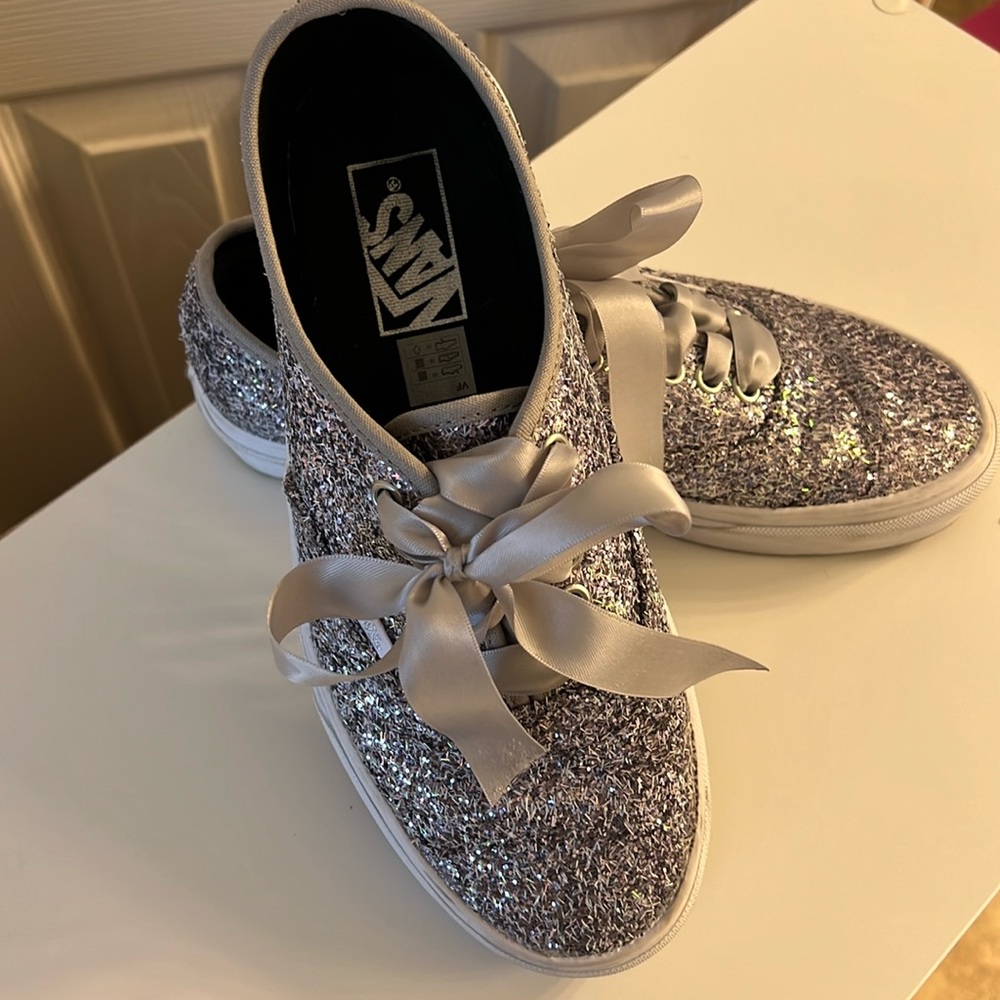 Womens vans, size 8 glitter